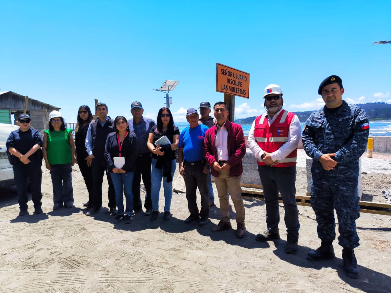 Alcalde José Linco asistió a reunión convocada por Sindicatos de Pescadores N°1 y N°4 de Quidico: abordaron obras en el Frente de Atraque