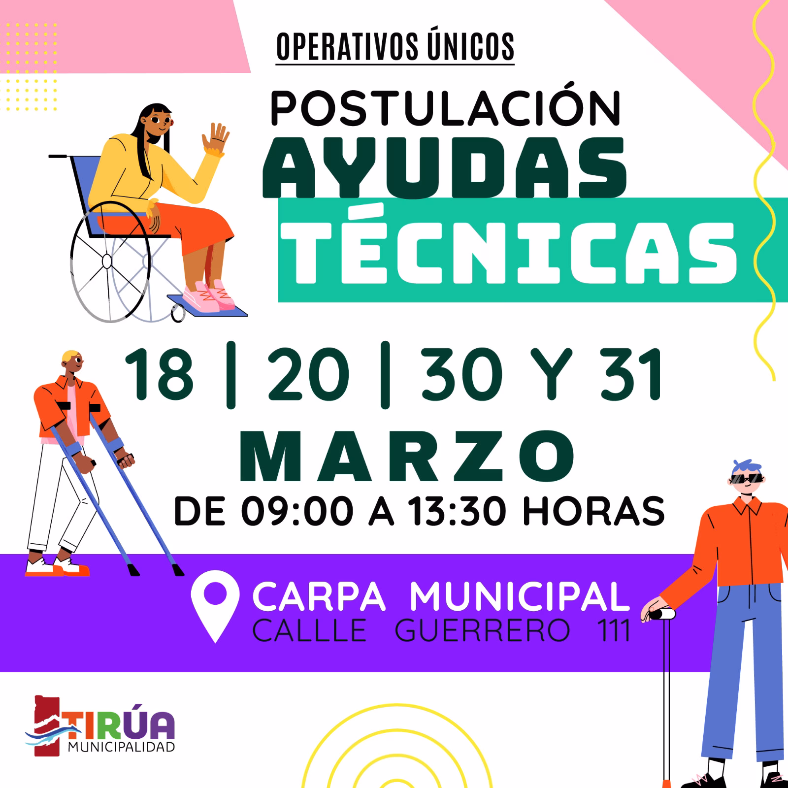 Participa de los operativos para ayudarte a postular a las ayudas técnicas del Senadis: te esperamos el 18, 20, 30 y 31 de marzo