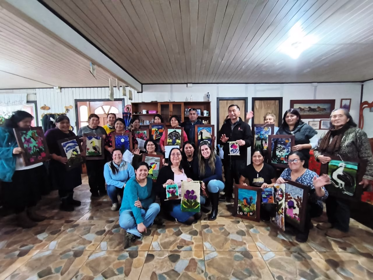 15 usuarias del PDTI terminaron con éxito una capacitación de Telar Decorativo avanzado